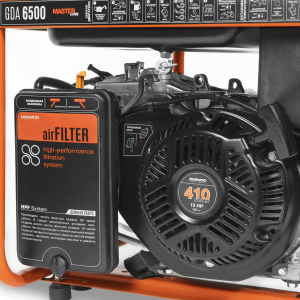 Бензиновый генератор DAEWOO GDA 6500 для газового котла фото