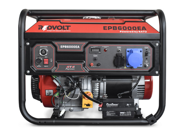 Бензиновый генератор REDVOLT EPB6000EA 2-х тактный фото