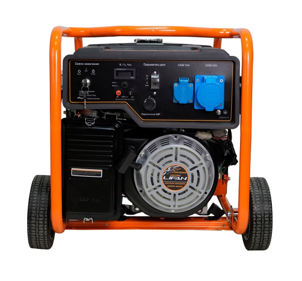 Бензиновый генератор Lifan 6 GF-5A (7000EA) передвижной Бензиновый генератор Lifan 6 GF-5A (7000EA) передвижной фото