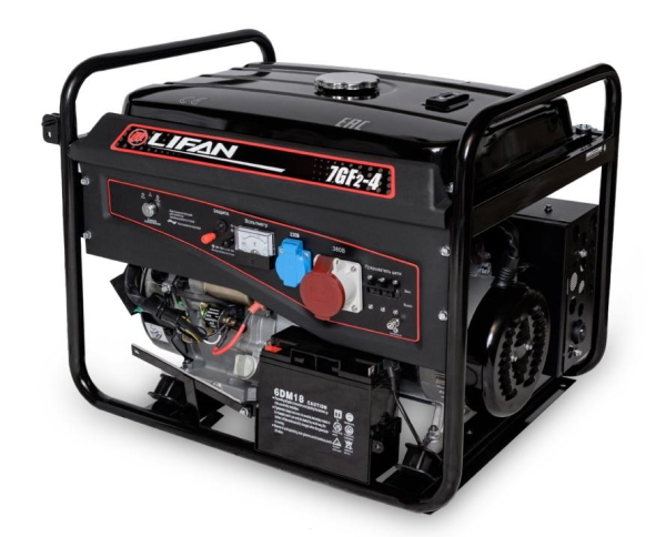 Бензиновый генератор Lifan 7 GF2-4 (LF7500E3) для газового котла фото