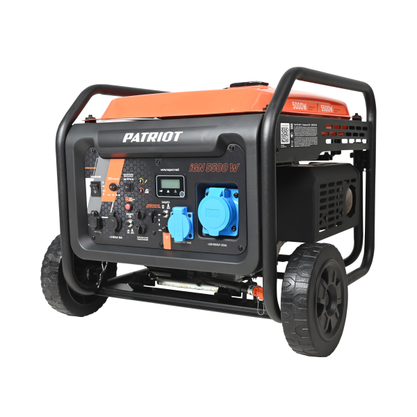 Бензиновый инверторный генератор PATRIOT iGN 5500W для дома фото