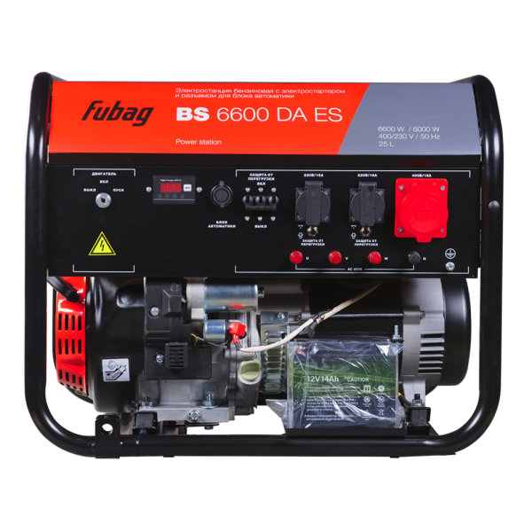 Бензиновый генератор Fubag BS 6600 DA ES 646282 для газового котла фото