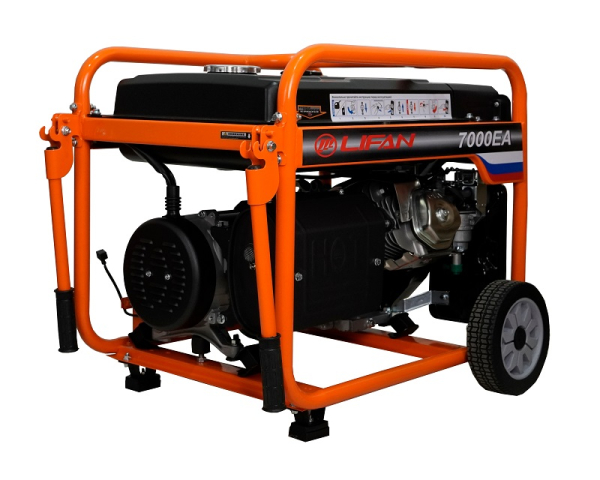 Бензиновый генератор Lifan 6 GF-5A (7000EA) передвижной Бензиновый генератор Lifan 6 GF-5A (7000EA) передвижной фото