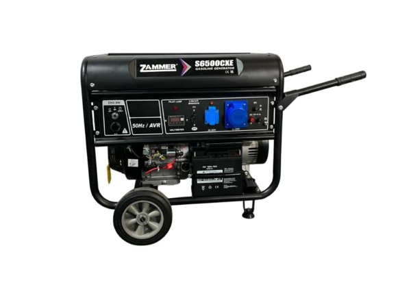 Бензиновый генератор Zammer S6500CXE- 5кВт для дачи фото