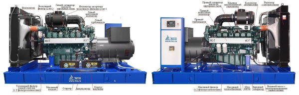 Дизельный генератор ТСС АД-544С-Т400-1РМ17 (Mecc Alte) 015106 2-х тактный фото