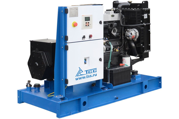 Дизельный генератор ТСС ЭД-24-Т400 с АВР в погодозащитном кожухе на прицепе 025277 фото