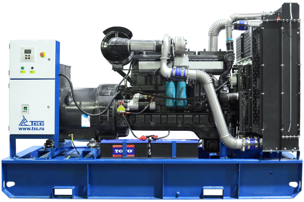 Дизельный генератор ТСС ЭД-250-Т400 в погодозащитном кожухе на прицепе 025286 фото