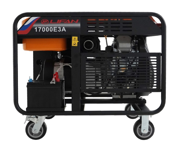 Бензиновый генератор Lifan 17000E3A передвижной Бензиновый генератор Lifan 17000E3A передвижной фото