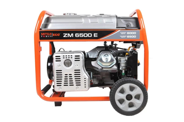 Бензиновый генератор Mitsui ZM 6500 E передвижной фото