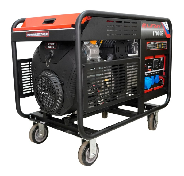 Бензиновый генератор Lifan 17000E передвижной Бензиновый генератор Lifan 17000E передвижной фото