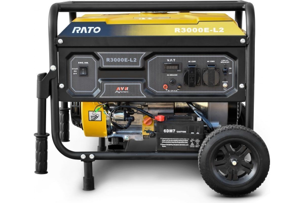 Бензиновый генератор RATO R3000E-L2W электростартер + колесный комплект для дачи Бензиновый генератор RATO R3000E-L2W электростартер + колесный комплект для дачи фото