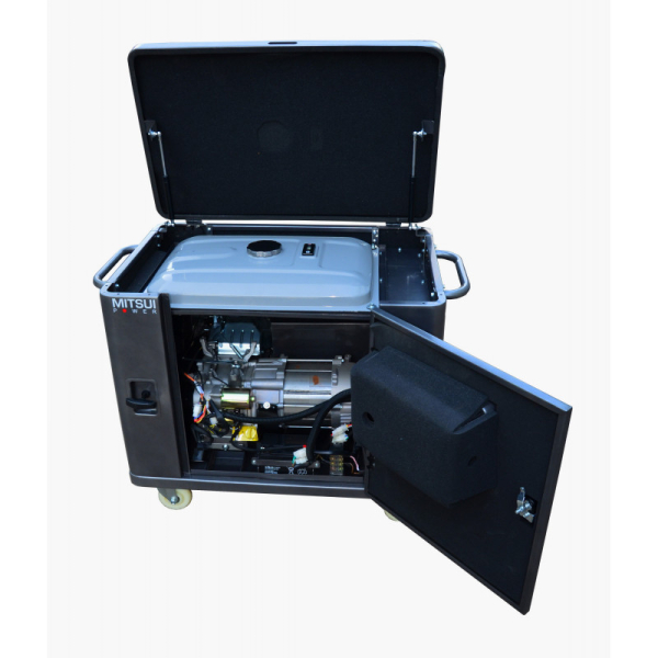 Бензиновый генератор Mitsui ZM 7000 SE на колесах фото