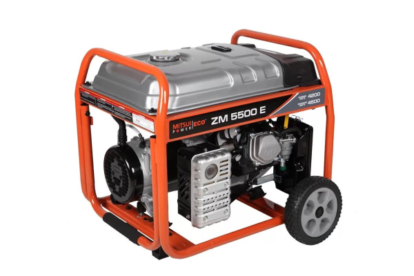 Бензиновый генератор Mitsui ZM 5500 E на колесах фото