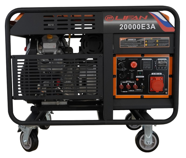 Бензиновый генератор Lifan 20000E3A передвижной Бензиновый генератор Lifan 20000E3A передвижной фото