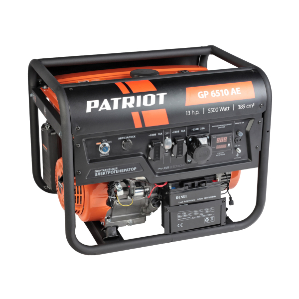 Бензиновый генератор PATRIOT GP 6510 AE для дома фото