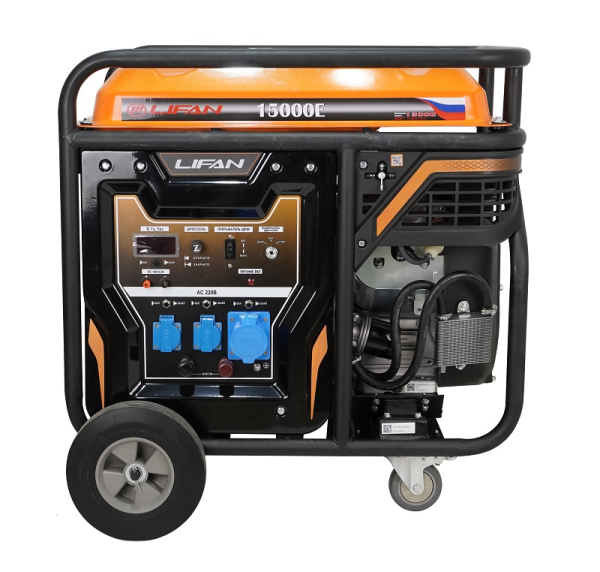 Бензиновый генератор Lifan 12 GF-4 (LF15000E) передвижной Бензиновый генератор Lifan 12 GF-4 (LF15000E) передвижной фото