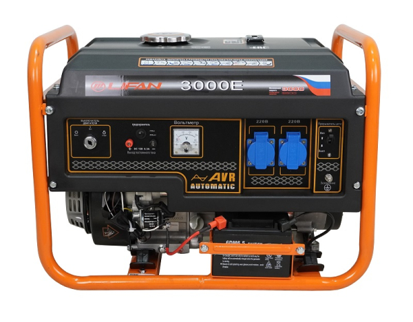 Бензиновый генератор Lifan 2.8 GF-7 (LF3000E) для дачи фото