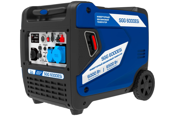 Бензиновый инверторный генератор ТСС SGG 6000ESi для газового котла фото