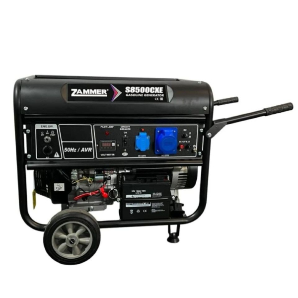 Бензиновый генератор Zammer S8500CXE резервный фото