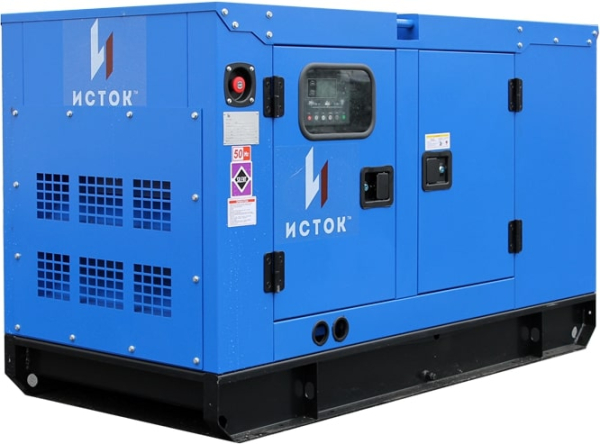 Дизельный генератор Исток АД12С-Т400-РПМ15 в кожухе с АВР  для газового котла фото
