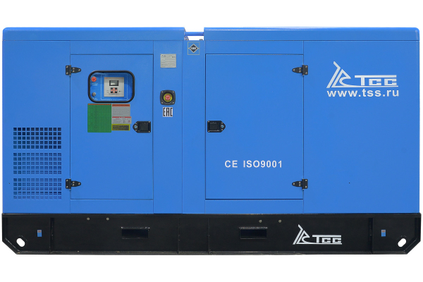 Дизельный генератор ТСС ЭД-150-Т400 с АВР в шумозащитном кожухе на прицепе 025140 2-х тактный фото