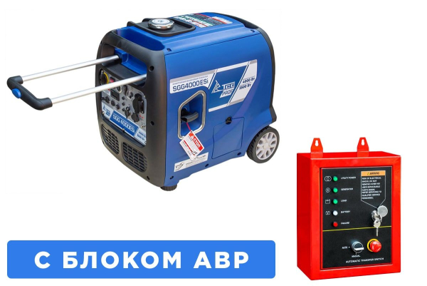 Бензиновый инверторный генератор ТСС SGG 4000ESi с блоком АВР для дачи Бензиновый инверторный генератор ТСС SGG 4000ESi с блоком АВР для дачи фото