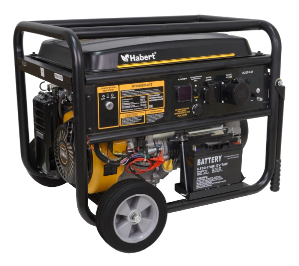 Бензиновый генератор Habert HT8000EB-ATS для газового котла фото