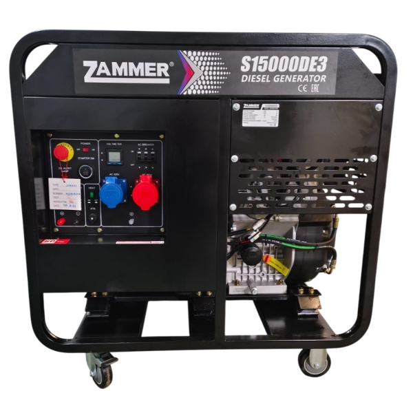 Дизельный генератор Zammer S15000DE3 S15000DE3 переносной фото