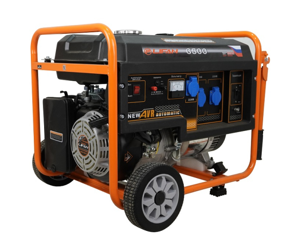 Бензиновый генератор Lifan 5 GF-3 (LF6500) для газового котла фото